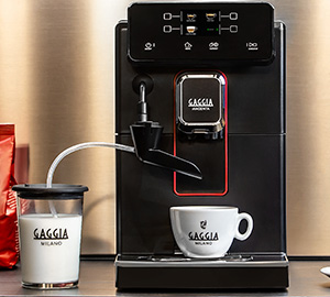 Cafetiere a grain Gaggia Magenta Milk design