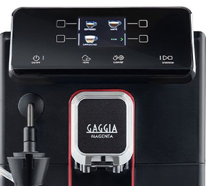 Expresso broyeur Gaggia Magenta Milk interface