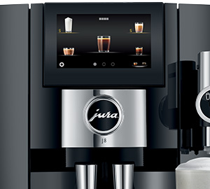 Ecran tactile machine a cafe grain Jura J8 Piano Black