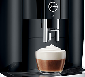 Expresso broyeur Jura E6 Piano Black boissons