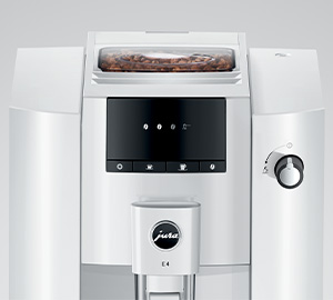 Expresso broyeur Jura E4 Pianowhite interface