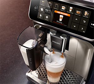Expresso boryeur Philips Lattego 5400 design chromée 