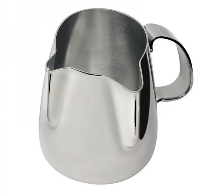 Pichet à lait ILSA Revolution Duet B en inox 2 becs double fonction