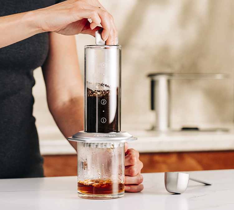cafetière portable aeropress premium silver