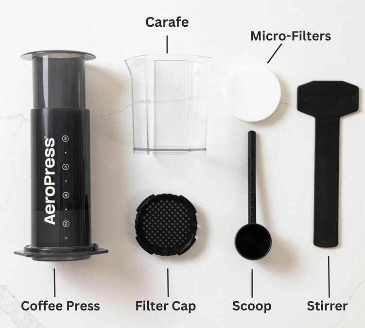 cafetière nomade AeroPress XL accessoires