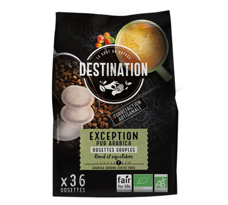 dosettes senseo compatibles destination exception pur arabica equitable bio x36