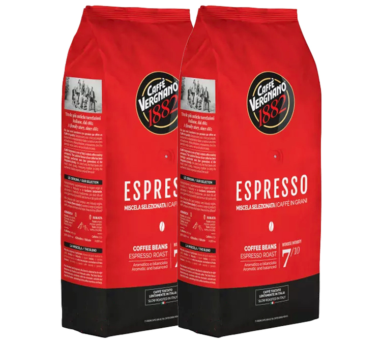 cafe en grain espresso caffe vergnano 2 x 1 kg