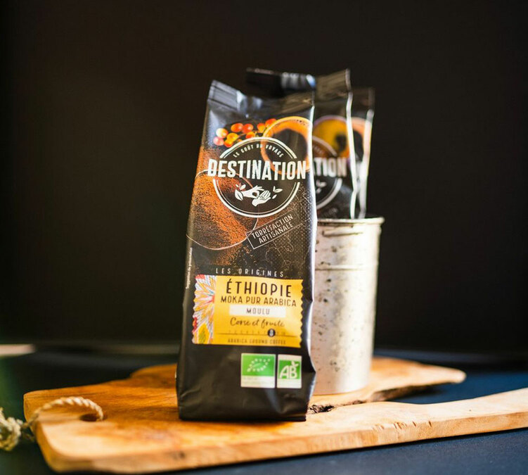 cafe en grain 1kg destination moka bio