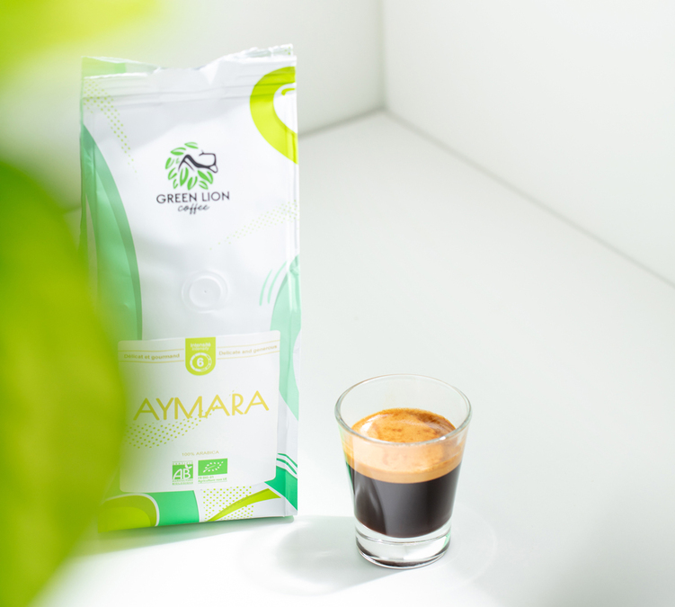 cafe en grain green lion coffee aymara 250g
