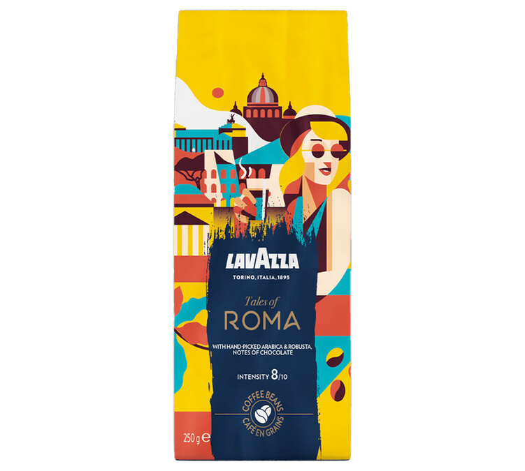 cafe en grain lavazza tales of roma 250g
