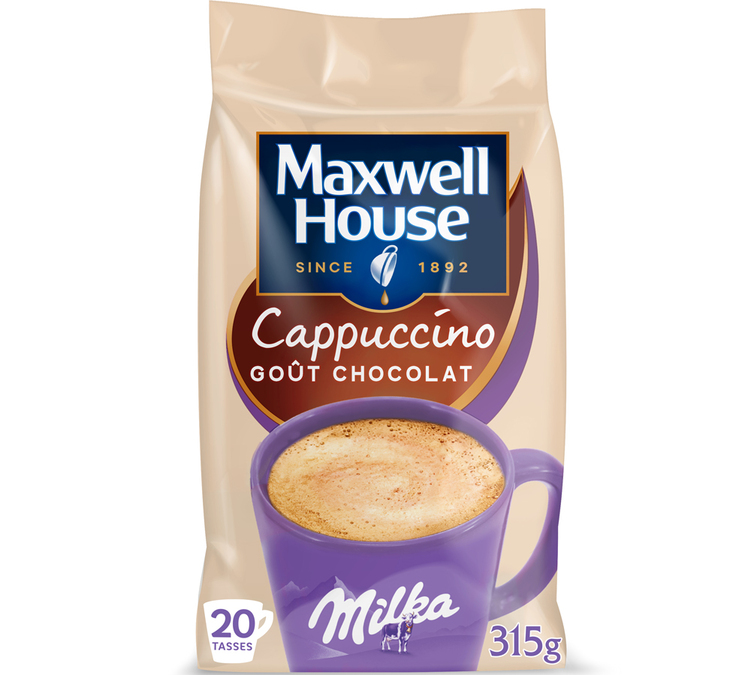 boisson chaude maxwell house cappuccino milka 315g