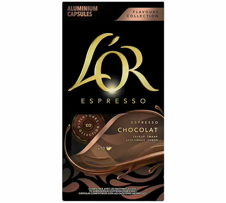 capsules compatibles nespresso l'or espresso x10