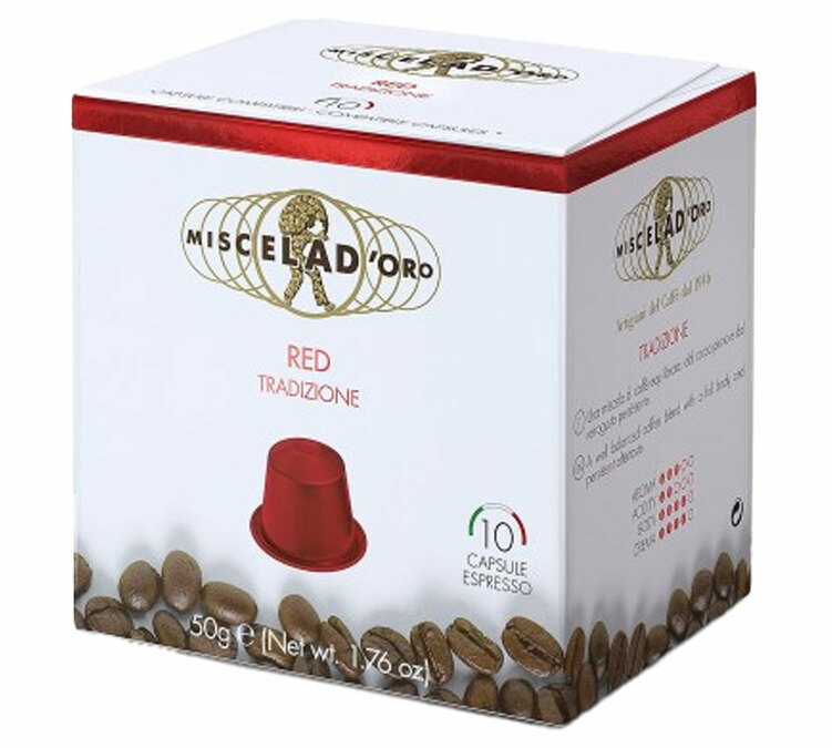 capsule nespresso red tradizione miscela d oro