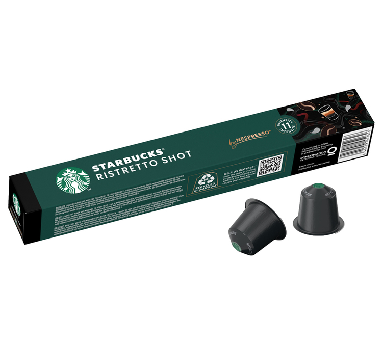 capsules compatibles nespresso starbucks ristretto shot x10