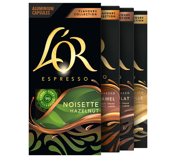 capsules lor espresso aromatisees par 80