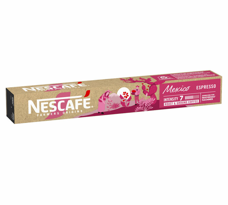 capsules compatibles nespresso nescafe farmers origins mexico 10