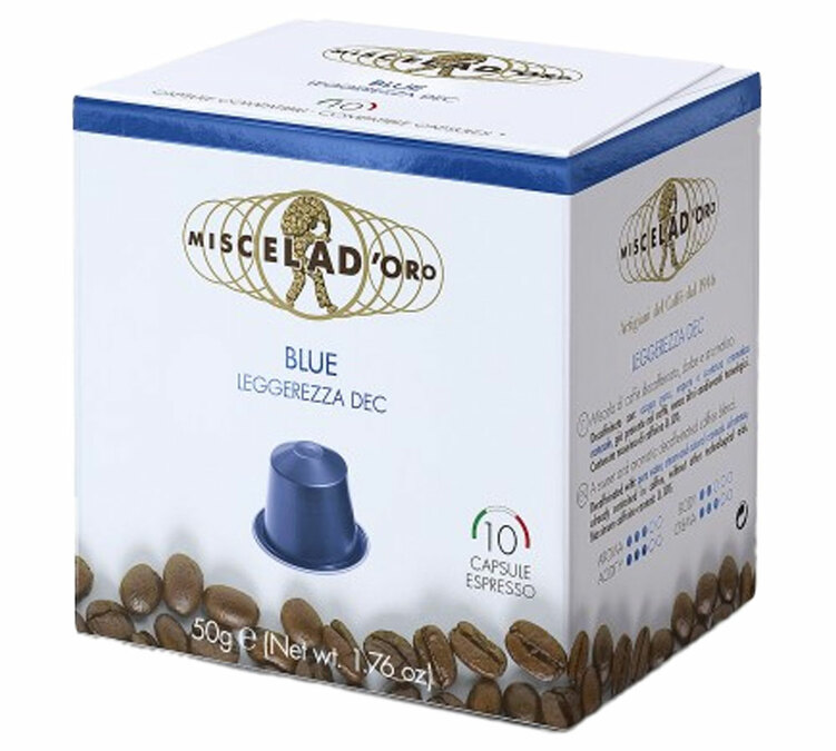 capsule nespresso blue leggerezza dec miscela d oro