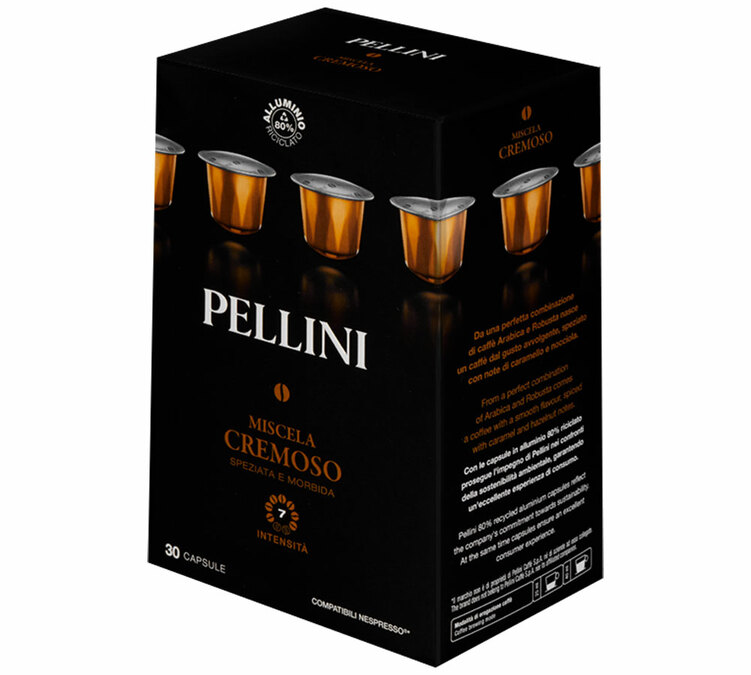 capsules compatibles nespresso pellini cremoso x30