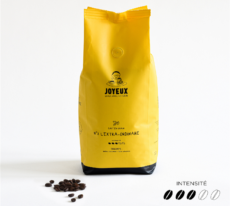 cafe en grain cafe joyeux lextraordinaire 1kg