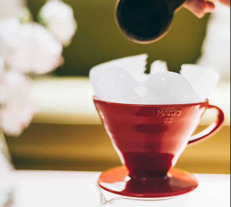 Dripper HARIO V60 VDC-02 rouge 4 Tasses