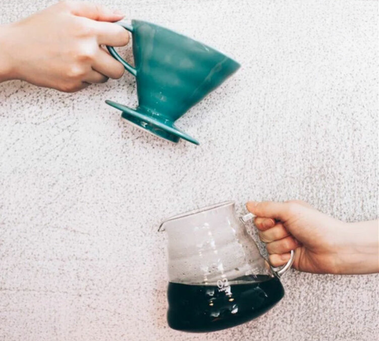 Dripper HARIO V60 VDC-02 turquoise 4 Tasses