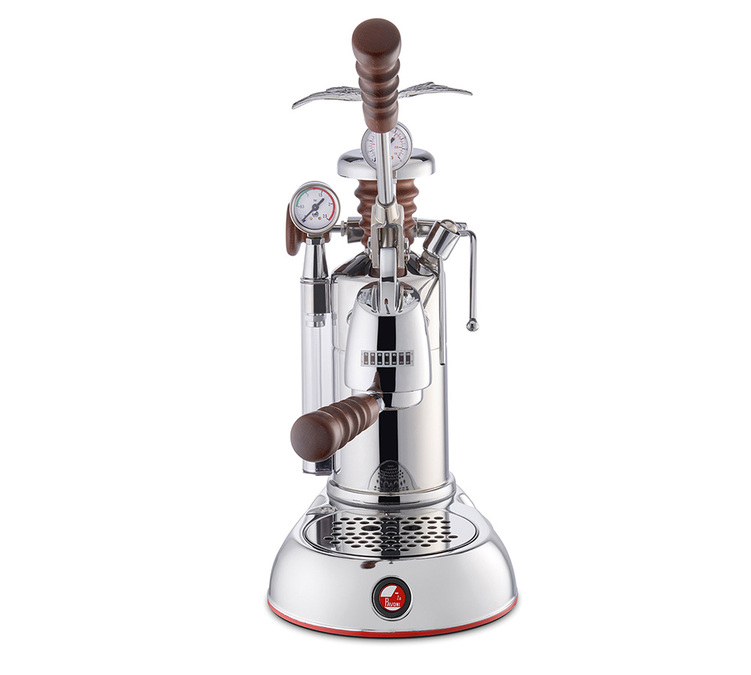 Machine expresso à levier La Pavoni Esperto Abile inox et bois