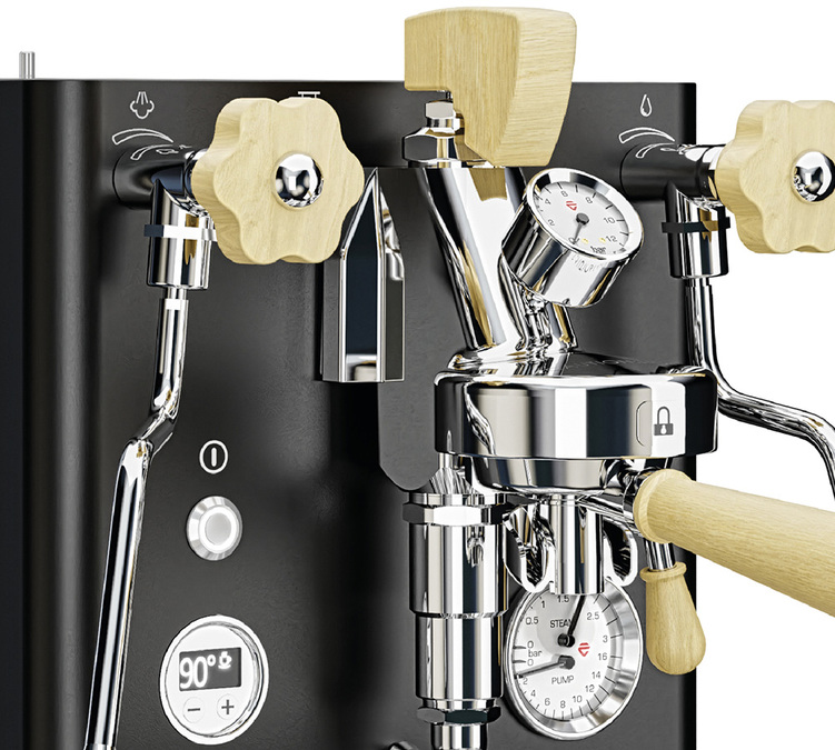 Lelit Bianca noire et bois clair machine expresso barista