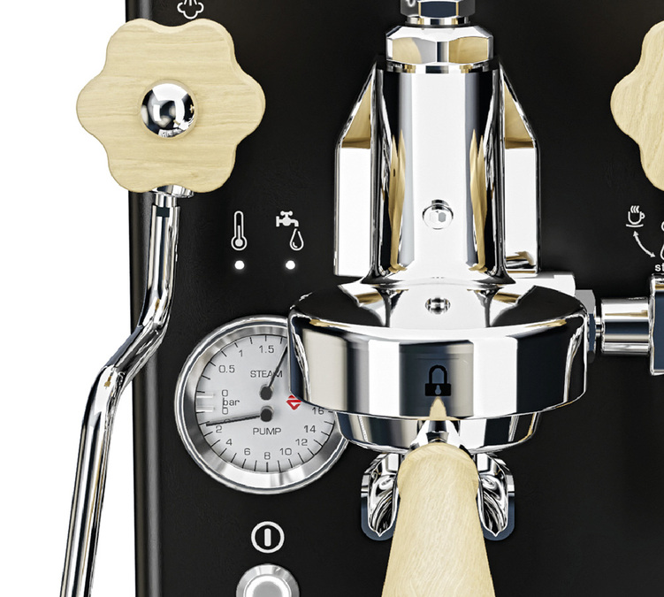 Machine EXPRESSO Barista LELIT MaraX inox noir et bois