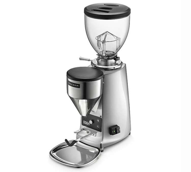 Moulin expresso professionnel MAZZER Mini Electronic B aluminium poli