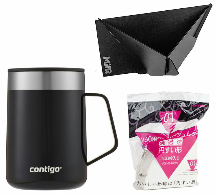 Kit café nomade Dripper Pourigami MIIR