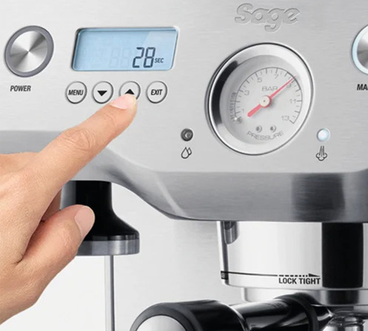 Ecran Machine Expresso Sage The Dual Boiler inox