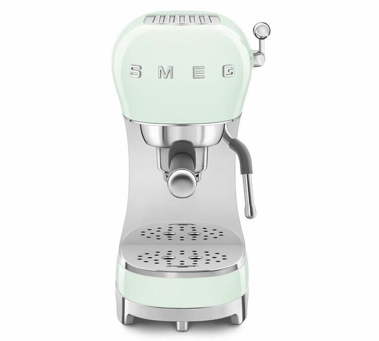 Machine expresso SMEG vert d'eau ECF02PGEU Années 50