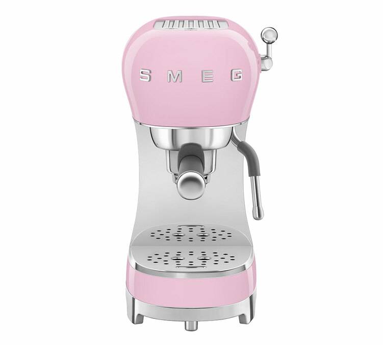 Machine expresso SMEG rose ECF02PKEU Années 50