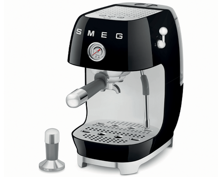 machine expresso smeg ecf03 noir avec tamper et cold brew