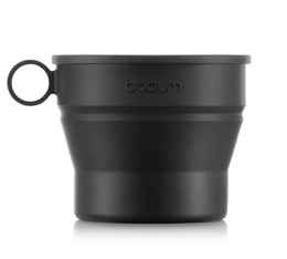 Gobelet de voyage rétractable avec couvercle et mousqueton, 0.3 l bodum 
