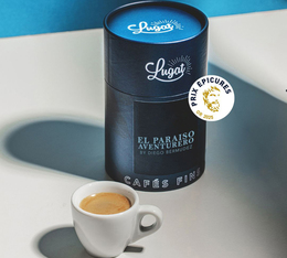 paquet de 200 g de cafe en grain el paraiso aventurero de cafes lugat issu d amerique du sud avec design colore mettant en valeur le nom du producteur diego bermudez