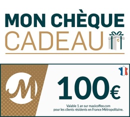 cheque cadeaux 100 euro maxicoffee
