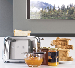 grille pain smeg chome