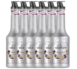 lot de six purees de fruit de la passion monin