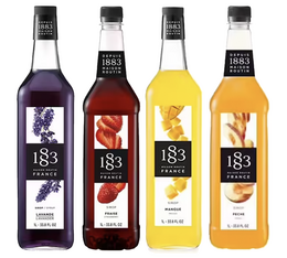 pack decouverte sirop routin fraise mangue peche lavande