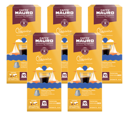 50 capsule nespresso classico caffe mauro
