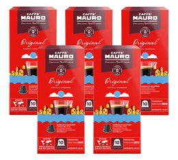 50 capsule nespresso original caffe mauro