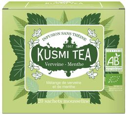 infusion verveine menthe bio en sachet kusmi tea