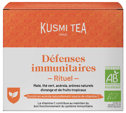 sachet de the rituel defense immunitaire bio kusmi tea