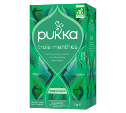 trois menthes bio pukka 20 sachets