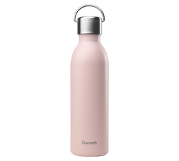 gourde isotherme rose pastel gamme active qwetch 600 ml
