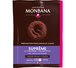 chocolat en poudre en sachet supreme de chocolat monbana
