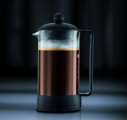 cafetiere a piston brazil prete a servir
