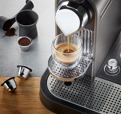 preparation cafe capsule nespresso rechargeable conscio gefu