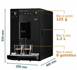 Cafetiere a grain Melitta Purista F230-001 dimensions